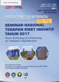 PROSIDING SENTRINOV SEMINAR NASIOANL TERAPAN RISET INOVATIF TAHUN 2017