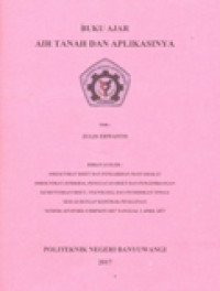 BUKU AJAR AIR TANAH DAN APLIKASINYA